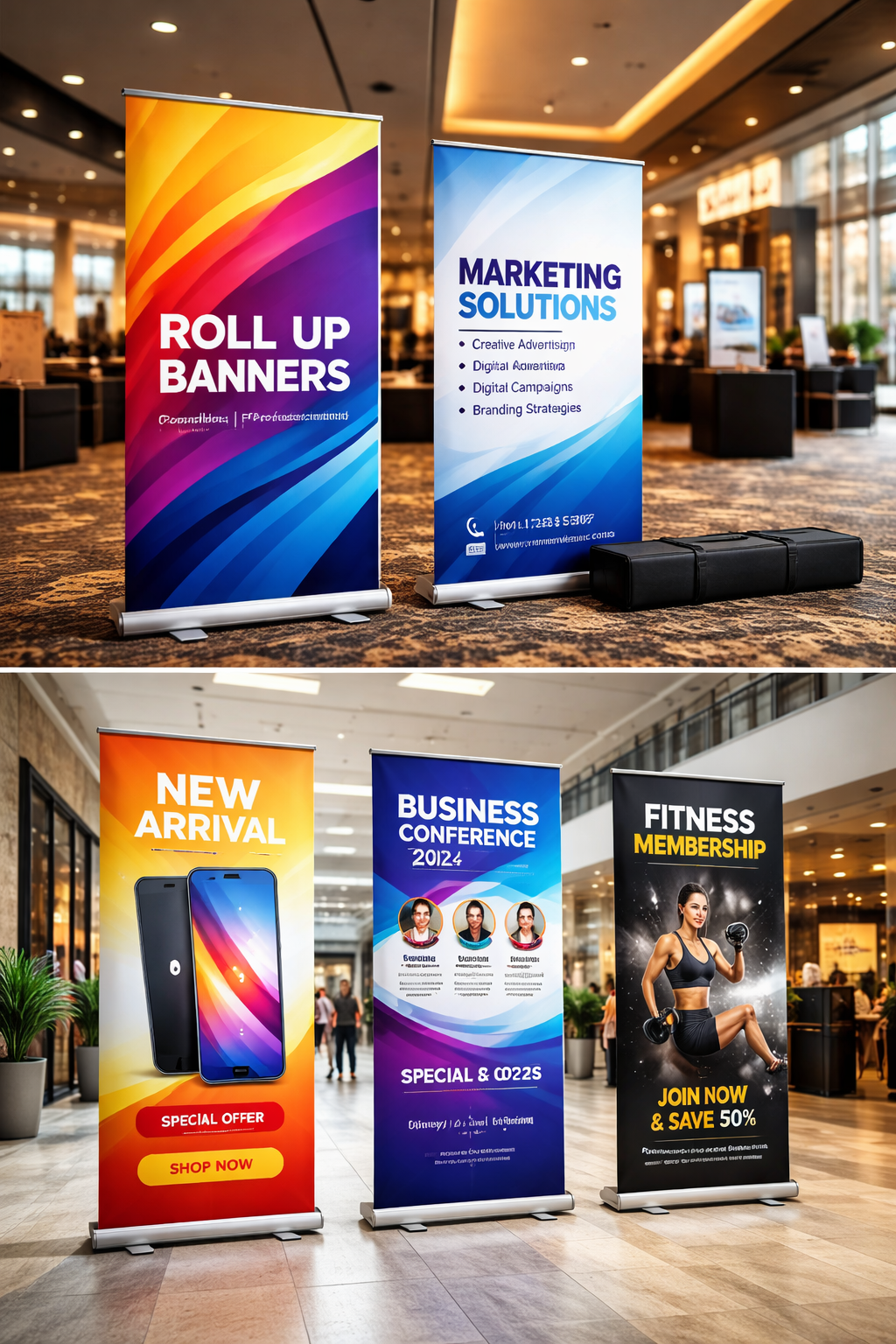 Roll up banner printing Singapore portable event display stand